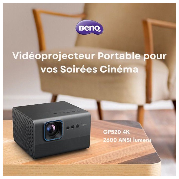 Vidéoprojecteur Lifestyle BENQ GP520 4K LED 2600 AI Google TV
