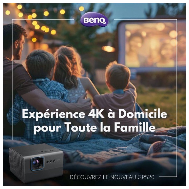 Vidéoprojecteur Lifestyle BENQ GP520 4K LED 2600 AI Google TV
