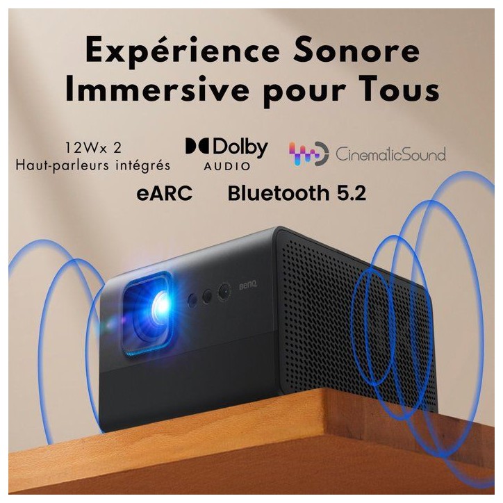 Vidéoprojecteur Lifestyle BENQ GP520 4K LED 2600 AI Google TV
