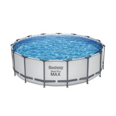 Piscine hors sol tubulaire - BESTWAY - Steel Pro Max - 457 x 122 cm -