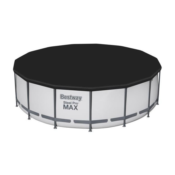 Piscine hors sol tubulaire - BESTWAY - Steel Pro Max - 457 x 122 cm - Ronde - Filtre a cartouche Piscine hors sol tubulaire - BESTWAY - Steel Pro Max - 457 x 122 cm - Ronde - Filtre a cartouche