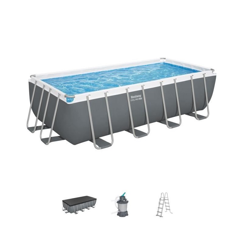 Kit Piscine hors sol tubulaire BESTWAY - Steel Pro Max™ - 488 x 244
