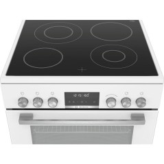 Cuisiniere électrique avec table vitrocéramique - Bosch Serie 6 - HKS79R220 - 4 feux et 1 four - 10150 W - H 85 x L 60 x P 60