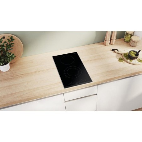 Domino électrique 30 cm - Bosch Serie 6 - 2 feux - H 3,8 x L 30,6 x P 52,7 cm - Noir - PKF375FP2E