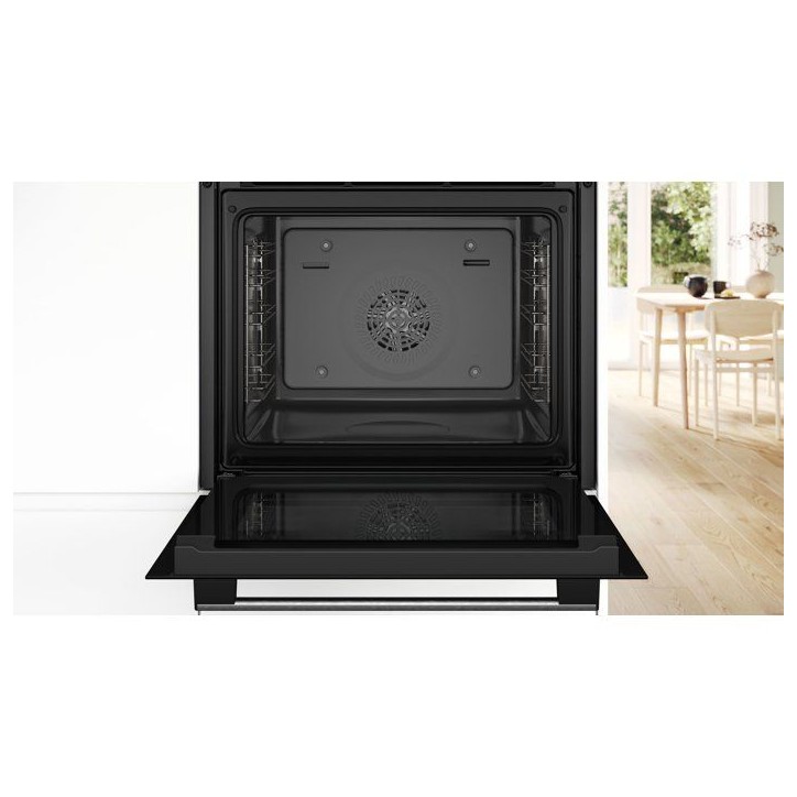 Four encastrable 60 cm - EcoClean - Bosch Serie 4 - HBA534BS3 - Classe energie A+ - H 59,5 x L 59,4 x P 54,8 cm