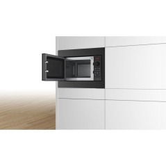 Micro-onde encastrable 38 cm - Bosch Serie 2 - BFL523MB4 - Noir - H 38