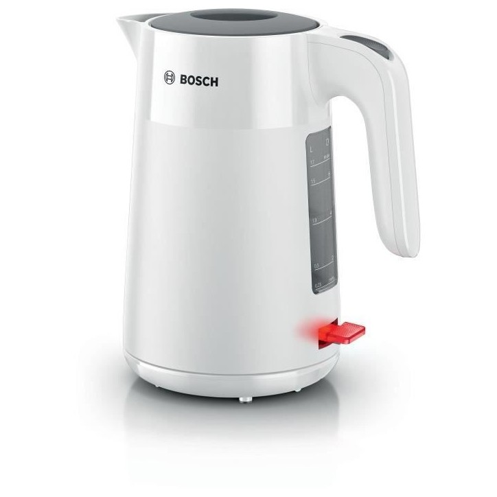 Bouilloire - BOSCH - TWK2M161 MyMoment - Blanche Mate - indicateur de tasses - niveau d'eau visible Bouilloire - BOSCH - TWK2M161 MyMoment - Blanche Mate - indicateur de tasses - niveau d'eau visible