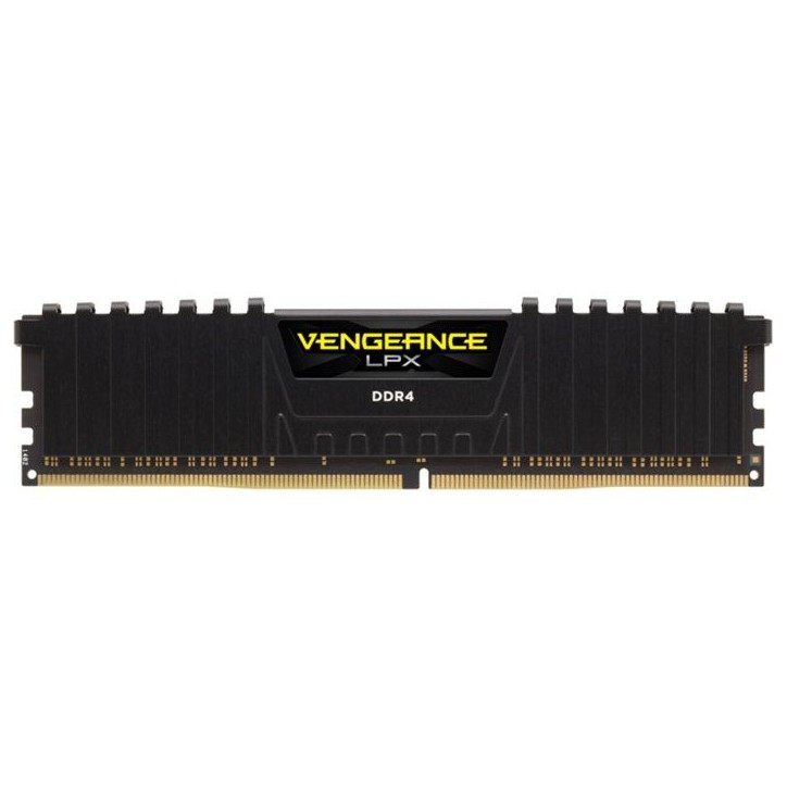 Mémoire RAM - CORSAIR - Vengeance LPX DDR4 - 16GB 2x8GB DIMM - 2666 MHz - 1.20V - Noir (CMK16GX4M2A2666C) Mémoire RAM - CORSAIR - Vengeance LPX DDR4 - 16GB 2x8GB DIMM - 2666 MHz - 1.20V - Noir (CMK16GX4M2A2666C)