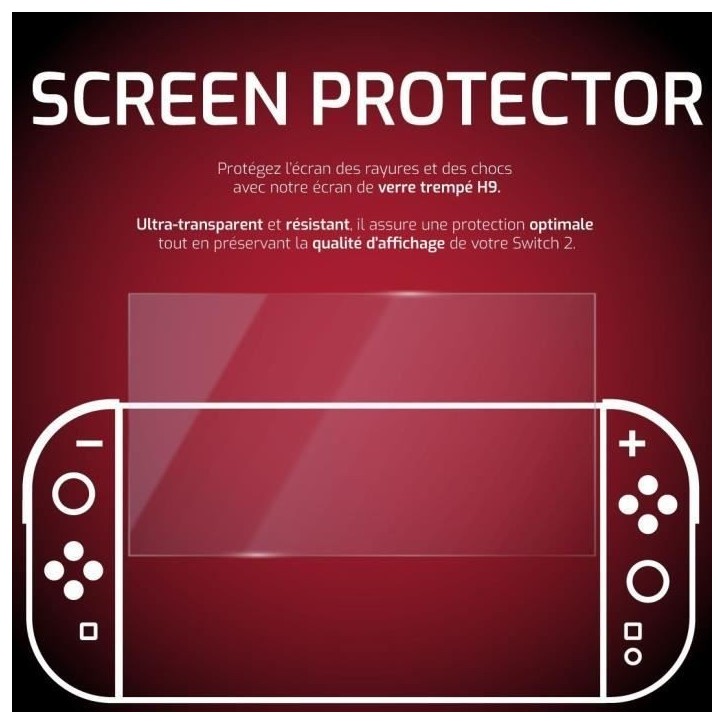 Protection d'écran - ONLAN - Nintendo Switch 2 - Verre trempé H9