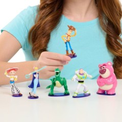 Coffret figurines - DISNEY Pixar Toy Story - 6 figurines de 8 cm - Woody et Buzz inclus