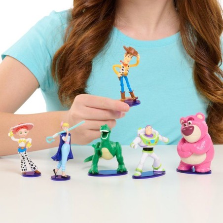 Coffret figurines - DISNEY Pixar Toy Story - 6 figurines de 8 cm - Woody et Buzz inclus