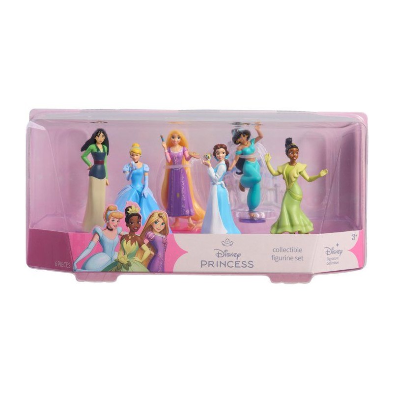 Coffret figurines - DISNEY Princess - 6 figurines de 8 cm - Princesses