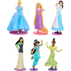 Coffret figurines - DISNEY Princess - 6 figurines de 8 cm - Princesses
