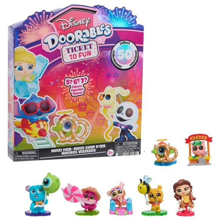Figurines a collectionner - DISNEY Doorables - Multi Peek Ticket to Fun S16 - 5 a 7 figurines surprises - Des 5 ans Figurines a collectionner - DISNEY Doorables - Multi Peek Ticket to Fun S16 - 5 a 7 figurines surprises - Des 5 ans