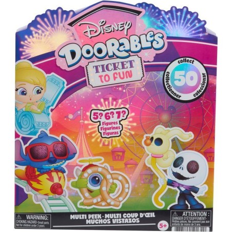 Figurines a collectionner - DISNEY Doorables - Multi Peek Ticket to Fun S16 - 5 a 7 figurines surprises - Des 5 ans
