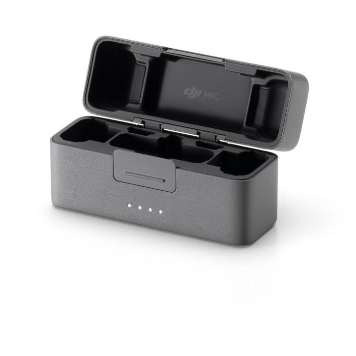 Boîtier de charge - DJI - Mic 2 - Autonomie jusqu'a 18 h - Connexion instantanée Boîtier de charge - DJI - Mic 2 - Autonomie jusqu'a 18 h - Connexion instantanée