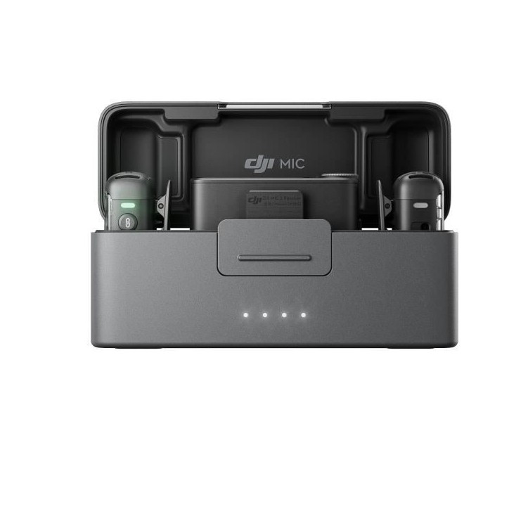 Boîtier de charge - DJI - Mic 2 - Autonomie jusqu'a 18 h - Connexion instantanée Boîtier de charge - DJI - Mic 2 - Autonomie jusqu'a 18 h - Connexion instantanée