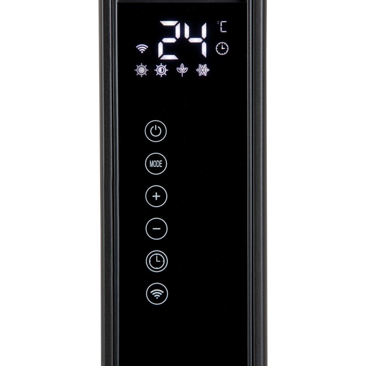 Convecteur de chauffage - 2000 W - Domo - DO7355CH - Wifi + télécommande - Fonction éco - Silencieux - Ecran led - Noir Convecteur de chauffage - 2000 W - Domo - DO7355CH - Wifi + télécommande - Fonction éco - Silencieux - Ecran led - Noir