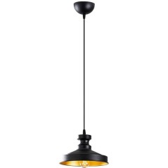 Suspension lustre industriel D BY M.RED Black - Métal noir - Moderne