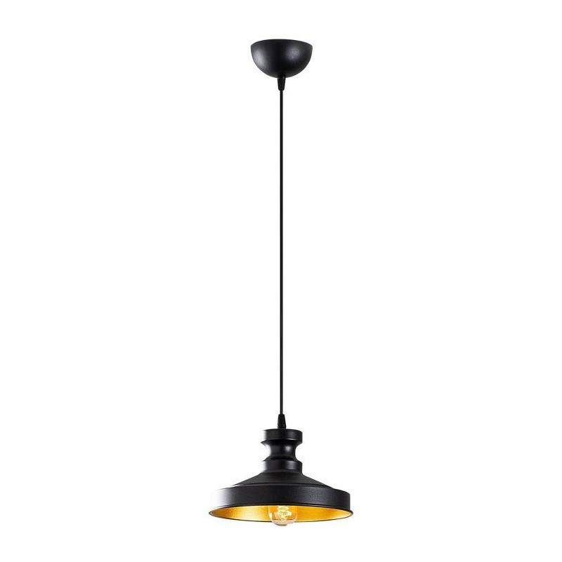 Suspension lustre industriel D BY M.RED Black - Métal noir - Moderne