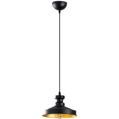 Suspension lustre industriel D BY M.RED Black - Métal noir - Moderne