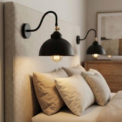Applique murale Black - Style industriel - Métal - Design authentique