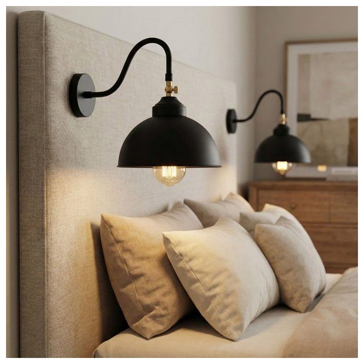 Applique murale Black - Style industriel - Métal - Design authentique Applique murale Black - Style industriel - Métal - Design authentique
