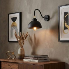Applique murale Black - Style industriel - Métal - Design authentique