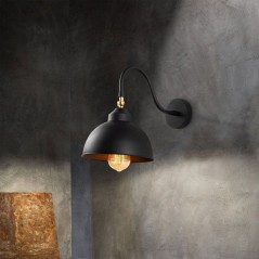 Applique murale Black - Style industriel - Métal - Design authentique