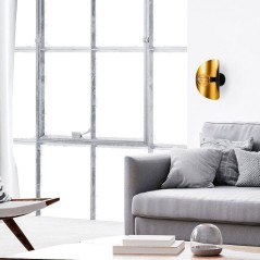 Applique murale Black Gold - Noir et or - Design chic - Finition premium