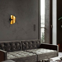 Applique murale Black Gold - Noir et or - Design chic - Finition premi
