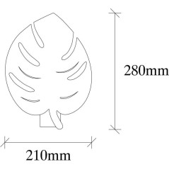Applique murale Black - Métal noir - Style contemporain - Design él