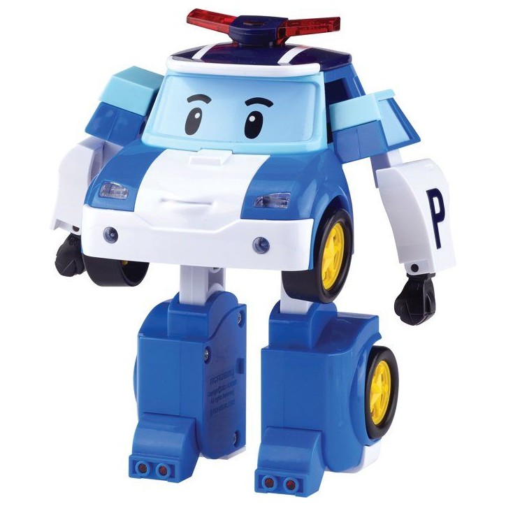 Figurine robot hélicoptere 10 cm - Silverlit – Robocar Poli – Véhicule Transformable Poli 2-en-1