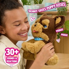 Peluche interactive chien - furReal Friends - Benny le chiot câlin -