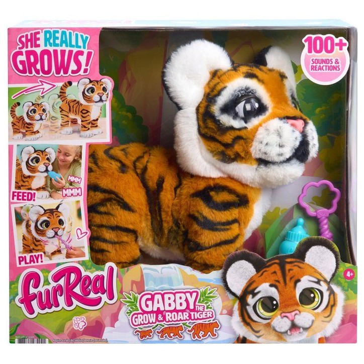 Peluche interactive tigre - furReal Friends - Gabby - Grandit de 25 % - Plus de 100 sons et réactions Peluche interactive tigre - furReal Friends - Gabby - Grandit de 25 % - Plus de 100 sons et réactions