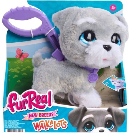 Peluche interactive chien Schnauzer - furReal Friends - Grand Marcheur - 23 cm - Marche et aboie
