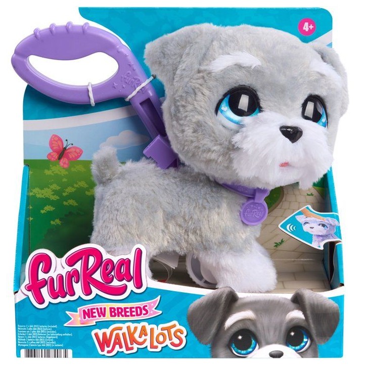 Peluche interactive chien Schnauzer - furReal Friends - Grand Marcheur - 23 cm - Marche et aboie Peluche interactive chien Schnauzer - furReal Friends - Grand Marcheur - 23 cm - Marche et aboie
