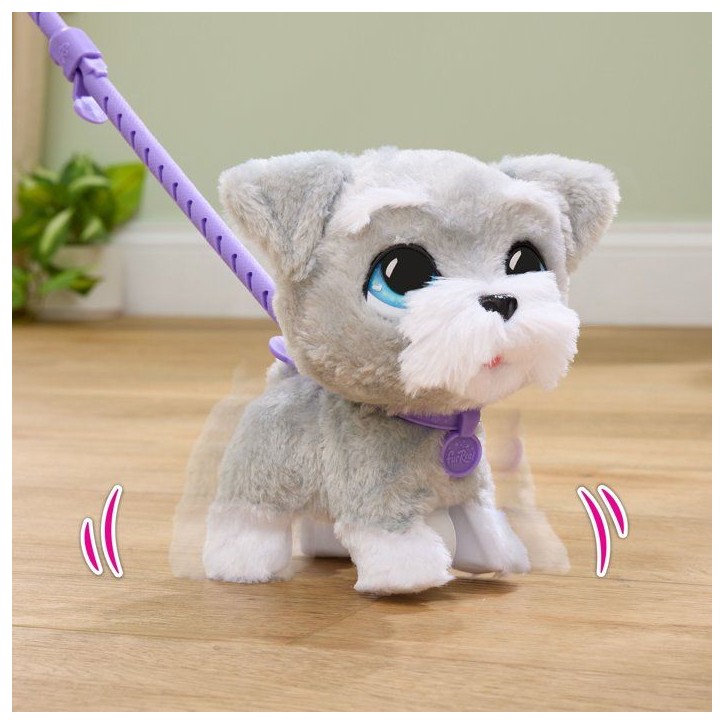Peluche interactive chien Schnauzer - furReal Friends - Grand Marcheur - 23 cm - Marche et aboie Peluche interactive chien Schnauzer - furReal Friends - Grand Marcheur - 23 cm - Marche et aboie
