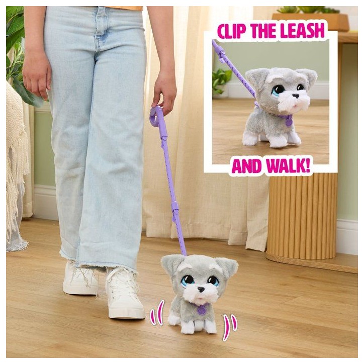 Peluche interactive chien Schnauzer - furReal Friends - Grand Marcheur - 23 cm - Marche et aboie Peluche interactive chien Schnauzer - furReal Friends - Grand Marcheur - 23 cm - Marche et aboie