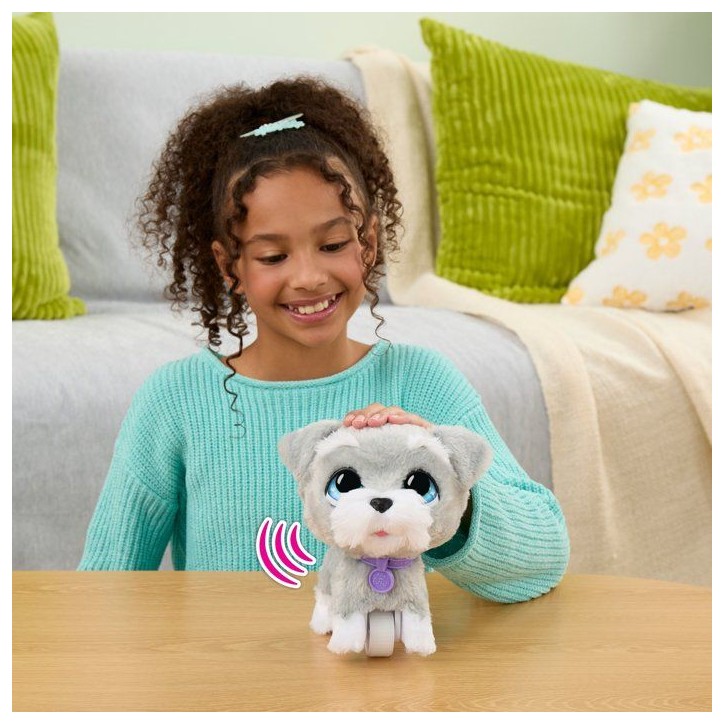 Peluche interactive chien Schnauzer - furReal Friends - Grand Marcheur - 23 cm - Marche et aboie Peluche interactive chien Schnauzer - furReal Friends - Grand Marcheur - 23 cm - Marche et aboie