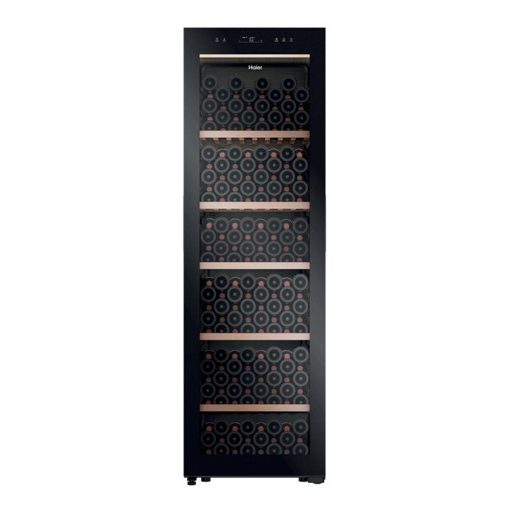 Cave a vin de vieillissement - HAIER HWSIT205GGE - 205 bouteilles - Pose libre - 192.5 x 59.7 x 59.4cm - Noir Cave a vin de vieillissement - HAIER HWSIT205GGE - 205 bouteilles - Pose libre - 192.5 x 59.7 x 59.4cm - Noir