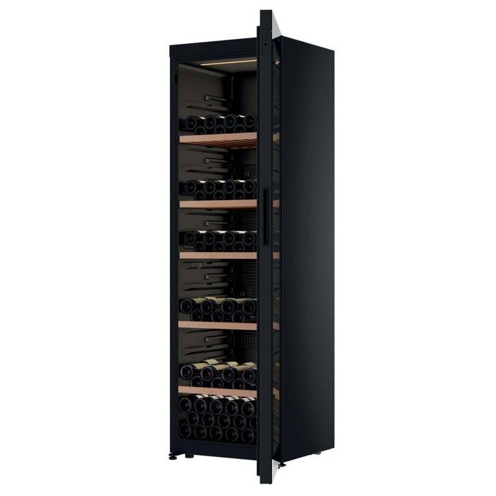 Cave a vin de vieillissement - HAIER HWSIT205GGE - 205 bouteilles - Pose libre - 192.5 x 59.7 x 59.4cm - Noir Cave a vin de vieillissement - HAIER HWSIT205GGE - 205 bouteilles - Pose libre - 192.5 x 59.7 x 59.4cm - Noir