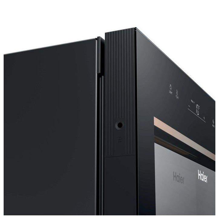 Cave a vin de vieillissement - HAIER HWSIT205GGE - 205 bouteilles - Pose libre - 192.5 x 59.7 x 59.4cm - Noir Cave a vin de vieillissement - HAIER HWSIT205GGE - 205 bouteilles - Pose libre - 192.5 x 59.7 x 59.4cm - Noir