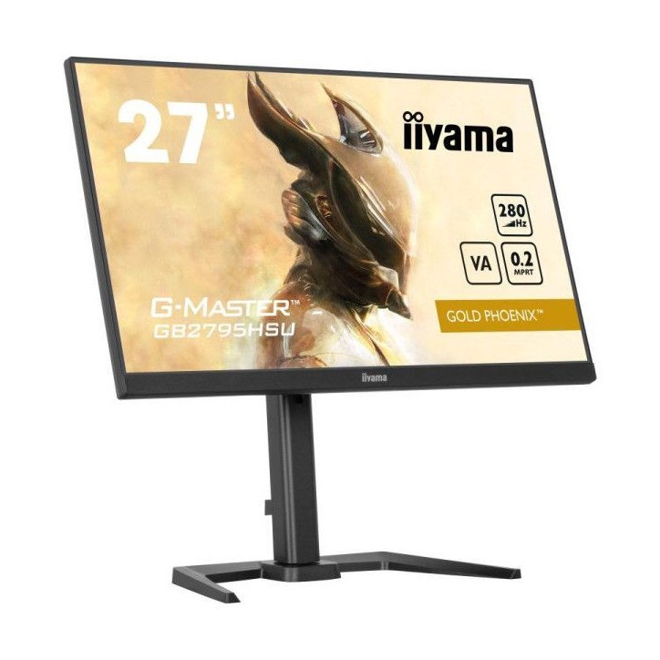 Ecran PC Gamer - IIYAMA - 27 - FHD - 280Hz - Dalle VA - 0,2ms - Ajustable en hauteur - GB2795HSU-B1 Ecran PC Gamer - IIYAMA - 27 - FHD - 280Hz - Dalle VA - 0,2ms - Ajustable en hauteur - GB2795HSU-B1