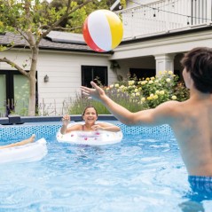 Kit piscine hors sol tubulaire INTEX - Graphite - 478 x 124 cm - Ronde
