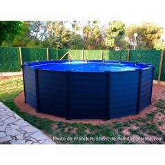 Kit piscine hors sol tubulaire INTEX - Graphite - 478 x 124 cm - Ronde
