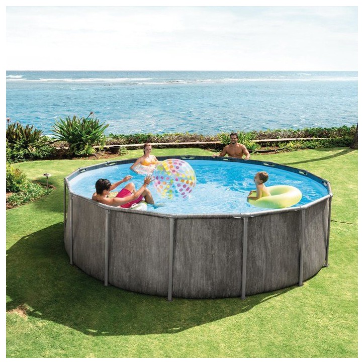Kit Piscine hors sol tubulaire INTEX - Baltik - 457 x 122 cm - Ronde (Pompe, bâche, tapis de sol et échelle) - 26742ND Kit Piscine hors sol tubulaire INTEX - Baltik - 457 x 122 cm - Ronde (Pompe, bâche, tapis de sol et échelle) - 26742ND