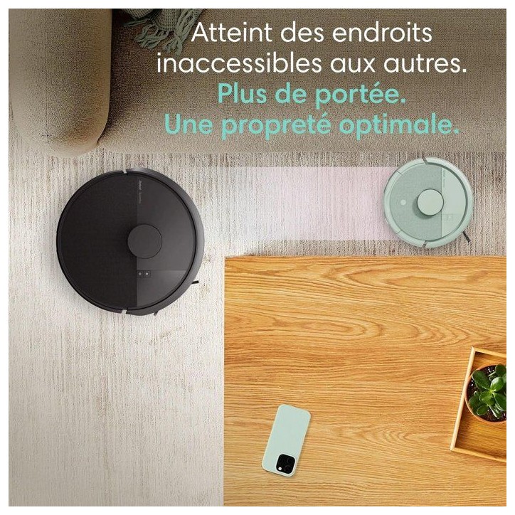 iRobot Roomba Mini Vert - Robot Aspirateur Laveur + Base Autoempty - 7000 Pa - Sac a poussiere (station) 2,5 L iRobot Roomba Mini Vert - Robot Aspirateur Laveur + Base Autoempty - 7000 Pa - Sac a poussiere (station) 2,5 L
