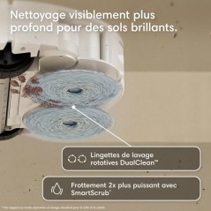 Robot aspirateur laveur - IROBOT Roomba Plus 415 - 300 min autonomie -