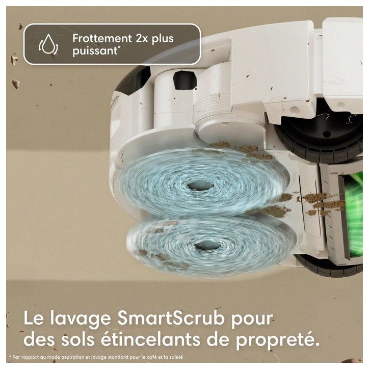 Robot aspirateur laveur - IROBOT Roomba Plus 515 - 300 min autonomie - 22000 Pa - Multi-étage - 2,5 L Robot aspirateur laveur - IROBOT Roomba Plus 515 - 300 min autonomie - 22000 Pa - Multi-étage - 2,5 L